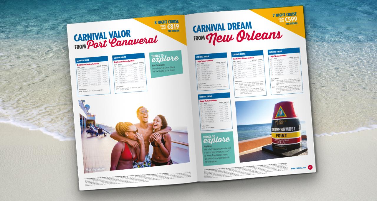 Carnival markets upgrades through travel agents