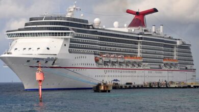 Carnival legend skips call due to propulsion problems