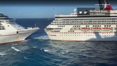 Carnival ships involved in minor scrape in key west