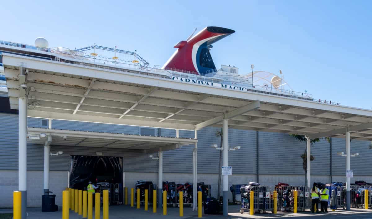 Cruise port miami terminal royal caribbean carnival cruises ship travel alters reopening expected delay harbor its work travelweekly building Carnival expanding and upgrading miami terminal