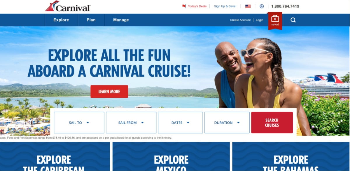 Carnival says online booking is easier for agents