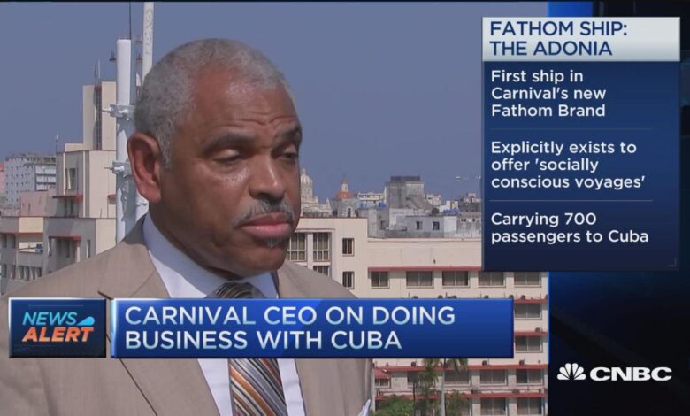 Carnival chairman addresses agents