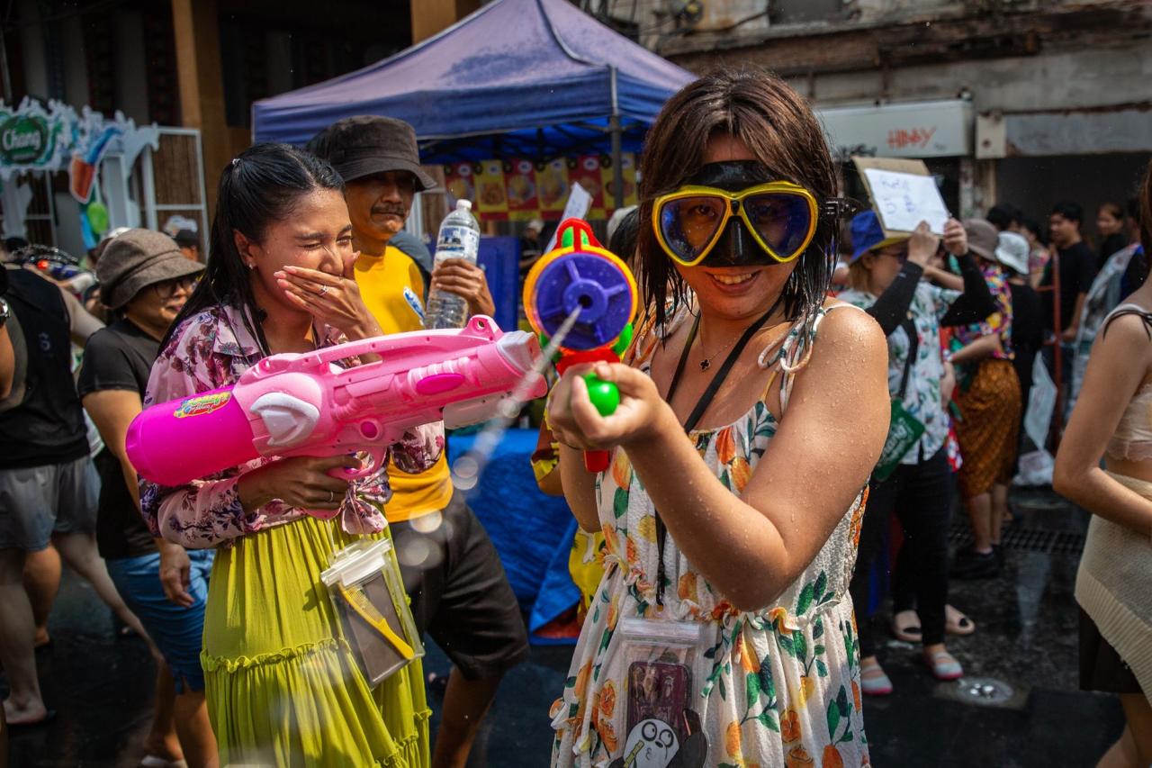 Water fight biggest songkran world rediff india ften touted thai marks traditional year Carnival ramps up water wars