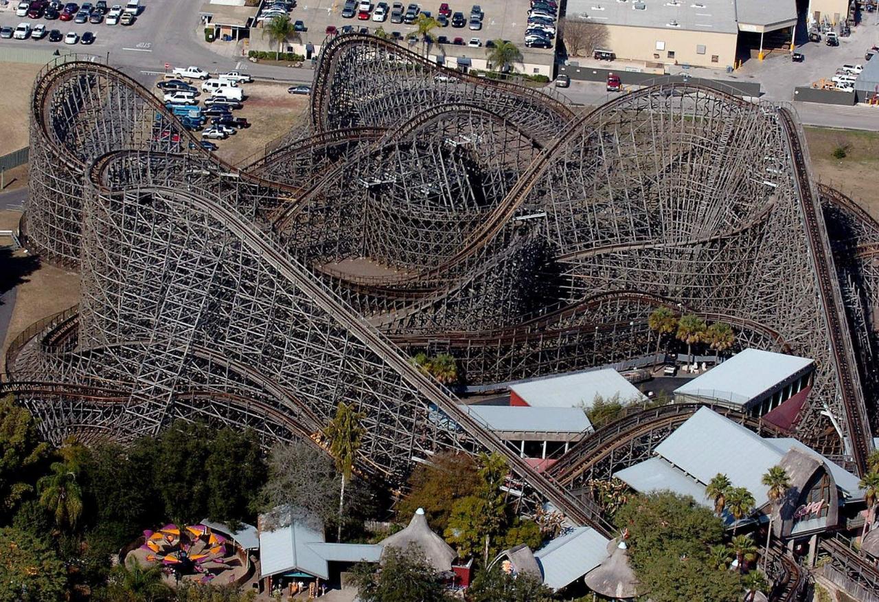 Gwazi iron gardens busch coaster