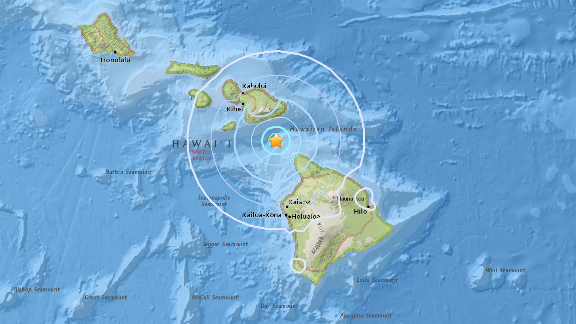 Earthquake kilauea volcano