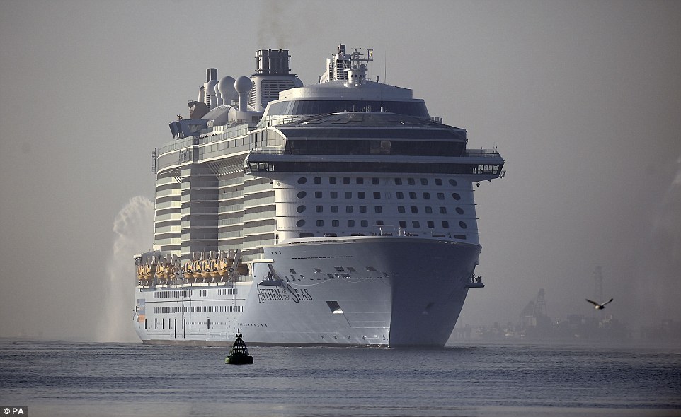 Anthem of the seas christened