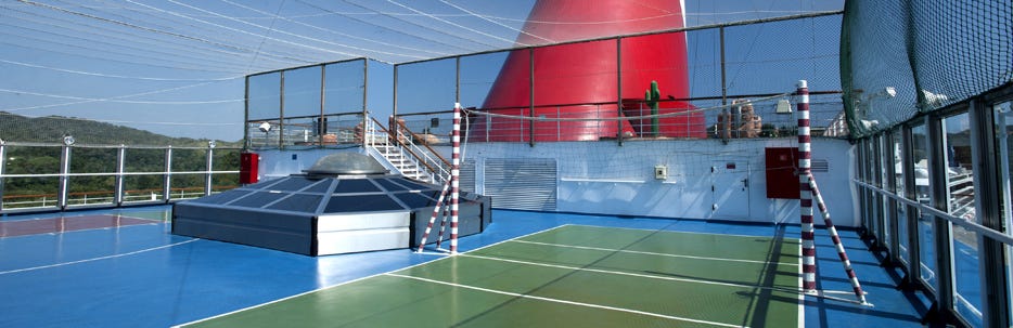 Carnival conquest pickleball court