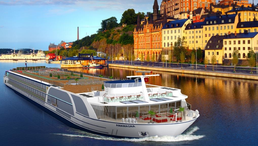 Ama waterways christens ninth european river ship