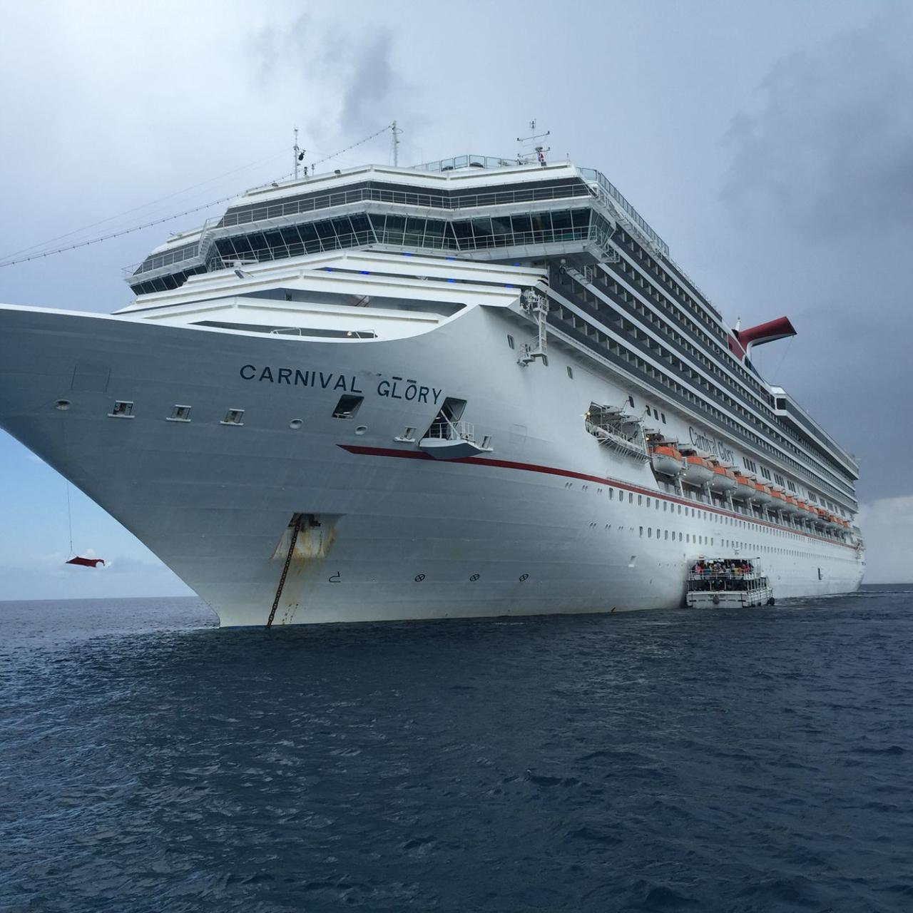 Carnival glory updates western caribbean itinerary