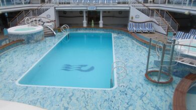 Caribbean princess family pool area getting redone