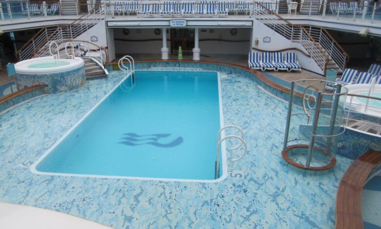 Caribbean princess family pool area getting redone