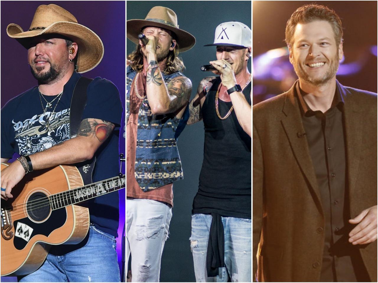 Blake shelton and jason aldean among headliners at country music fest