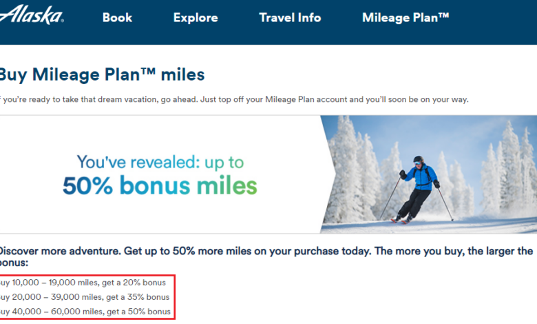 Alaska air initiates fly buy miles program