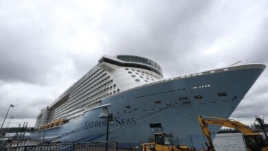 Anthem of the seas heading home after storm battering