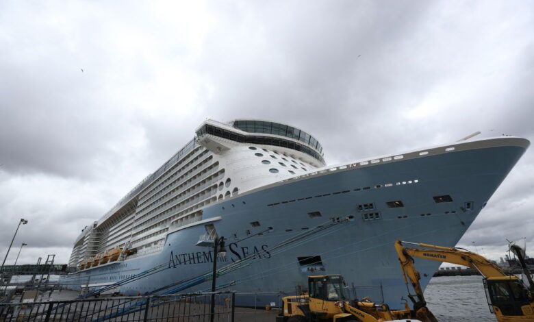 Anthem of the seas heading home after storm battering