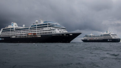 Azamara three ships meet up