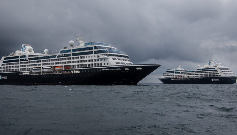 Azamara three ships meet up