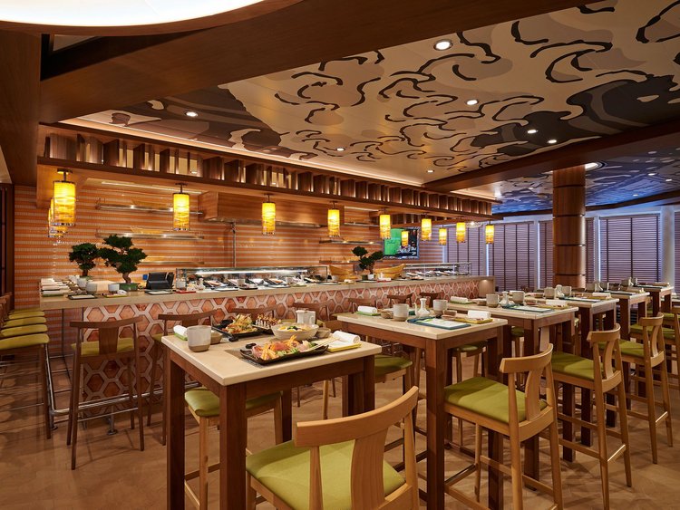 Carnival breeze specialty restaurant to serve sushi