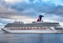 Carnival says triumph will arrive in mobile tonight