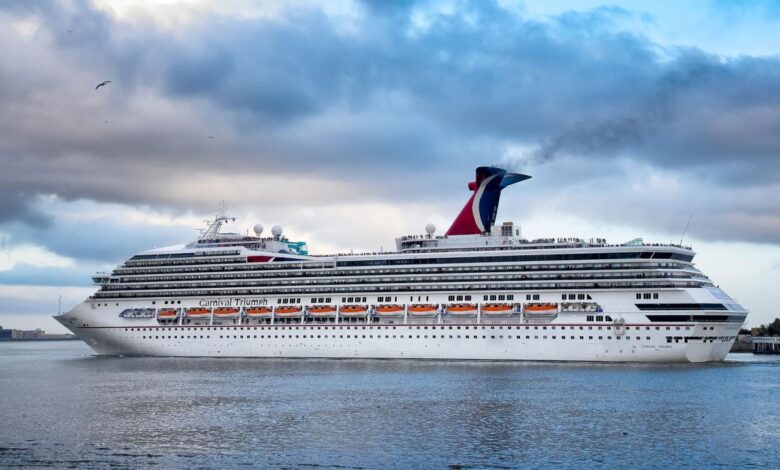 Carnival says triumph will arrive in mobile tonight