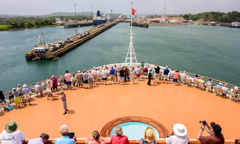 Aboard the amsterdam the panama canal