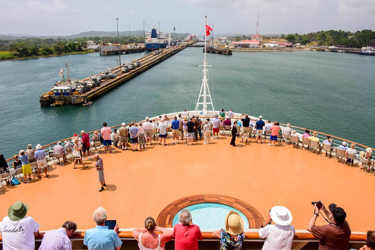 Aboard the amsterdam the panama canal