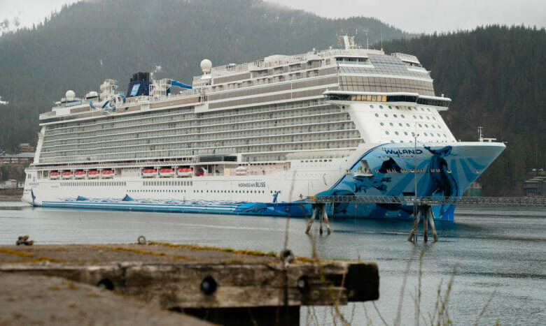 Cruise alaska ship ketchikan ships people caribbean docked beautiful royal power alaskan princess pollution cruises cruiselawnews lines