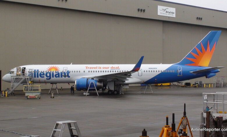 Allegiant air boeing 757 hawaii etops everett 757s airlinereporter wa while still one certification fly beloved receives finally