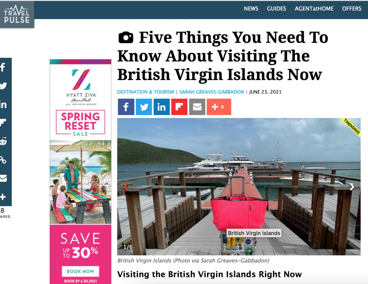 British virgin islands to levy environmental fee on visitors