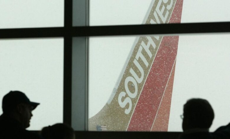 A e grounds southwests airline reality show