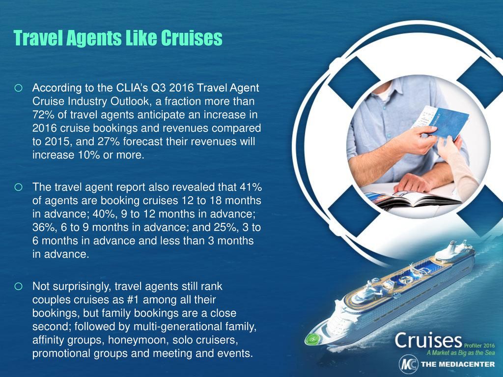 Agents cruise bookings trending upward