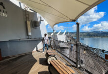 Battleship missouri celebrates official reopening