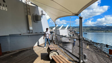 Battleship missouri celebrates official reopening