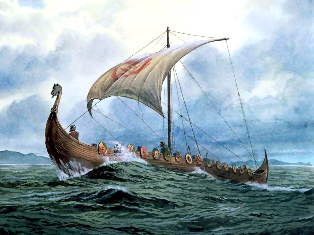 Vikings viking longship