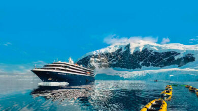 Voyages navigator expedition maiden voyage cruises sails sail isles antarctica operate caribbean reposition mediterranean egypt