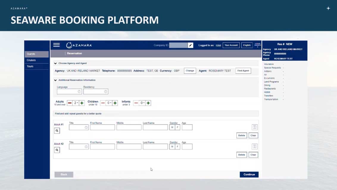 Azamara overhauls reservation system advisors