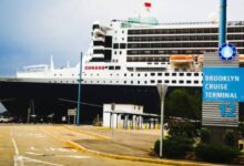 Brooklyn cruise terminal york boarding bridges