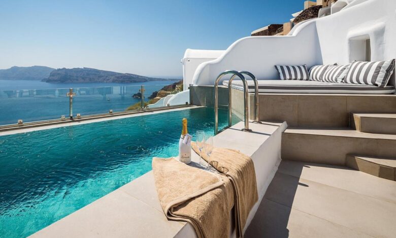 At santorini property pool suite prices plunge