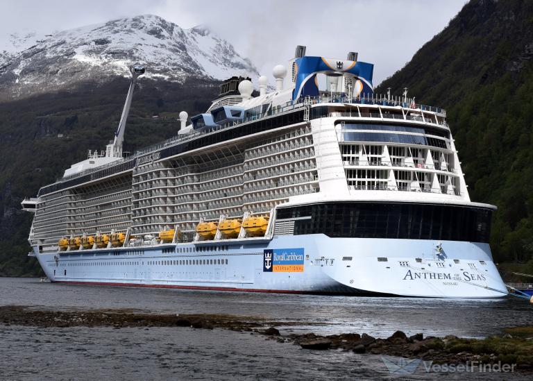 Anthem of the seas christened