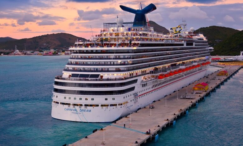 Cruise ship carnival dream maarten st philipsburg stock preview