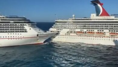 Carnival ship damaged in st kitts