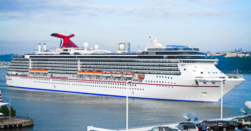Carnival miracle docks for super bowl xxxix