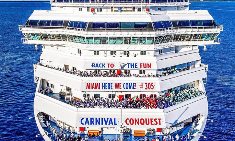 Carnival conquest to transport freedom passengers to florida