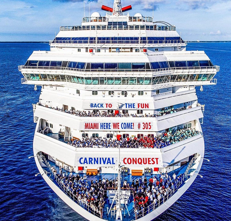 Carnival conquest to transport freedom passengers to florida