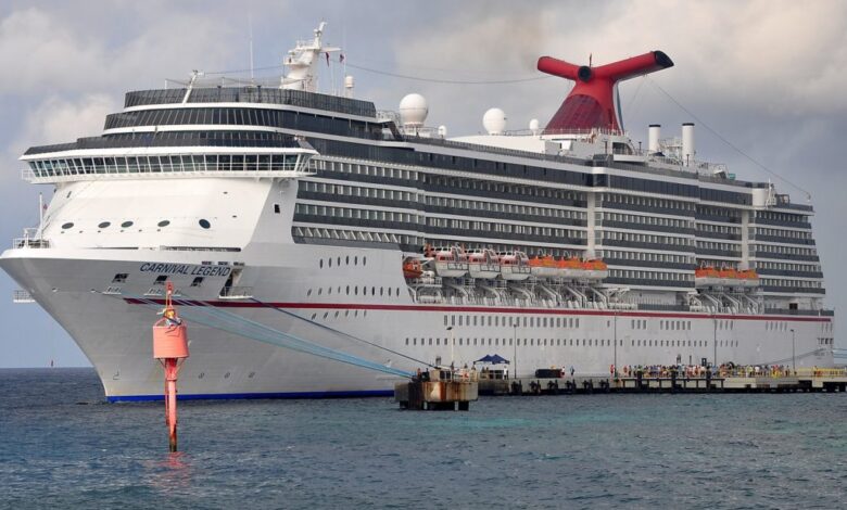 Carnival legend skips call due to propulsion problems