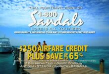 Bonus commissions for sandals and beaches reservations