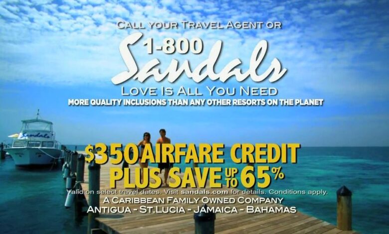 Bonus commissions for sandals and beaches reservations