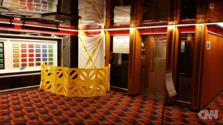 Carnival s ms ecstasy reports mooring deck fire