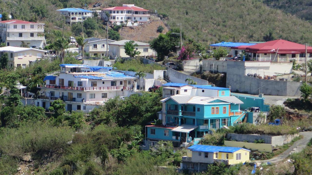 British virgin islands cleaning up after storm