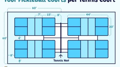 Amamagna regulation size pickleball court